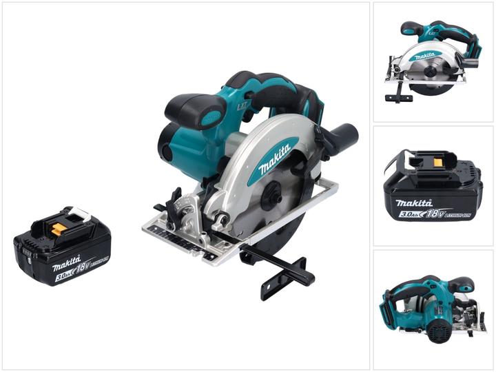 1x Makita DSS 610 Akku Handkreissäge, 1x Makita BL 1830 B 18 V 3,0 Ah Akku
