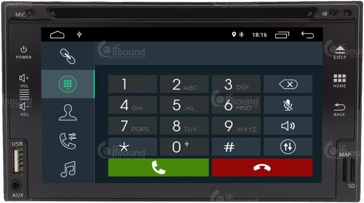 Immagine prodotto JFSound Autoradio universale Android con GPS, Bluetooth, WiFi, DAB+, touchscreen, CarPlay e Android Auto