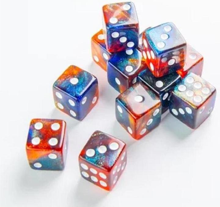 Immagine prodotto Gamegenic Set di 12 pezzi D6 - Serie Galaxy : Marte