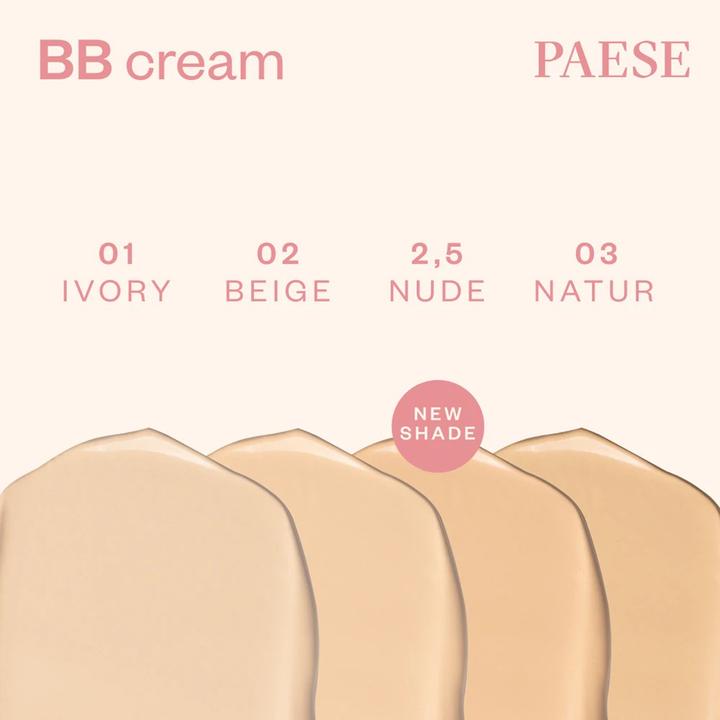 Produktbild Paese Bb Cream With Hyaluronic Acid Natural Bb Colouring Cream With Hyaluronic Acid 03W Natural 30Ml (03W Natural, 30 ml)