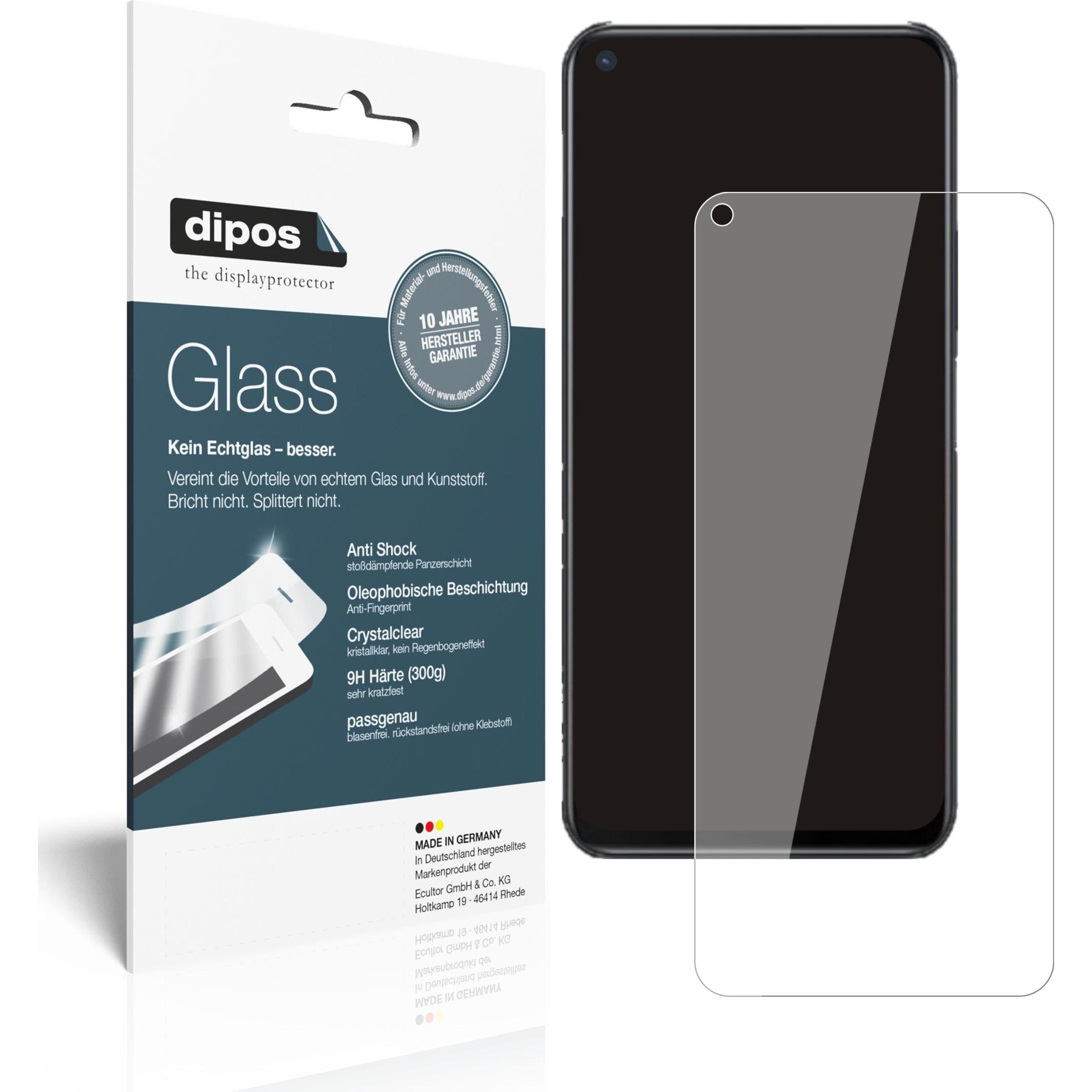 Dipos Displayschutz Anti-Shock (2 Stück, Vivo Y50t), Smartphone Schutzfolie, Transparent