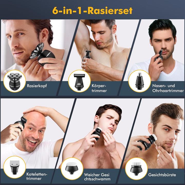 Actual product image Etentous 6-in-1 Kopfrasierer