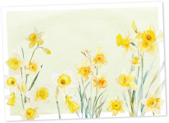 Image du produit Trendform Papiertischset SUNNY BLOOM (6 pcs, 42 x 29.70 cm)