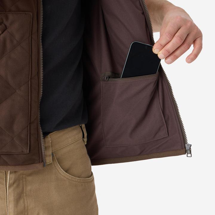 Produktbild Solognac Weste 500 wattiert geräuscharm braun (S)