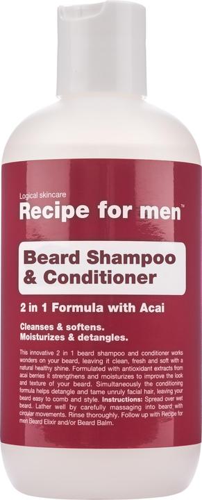Produktbild Recipe for men Bart Shampoo & Spülung (250 ml)