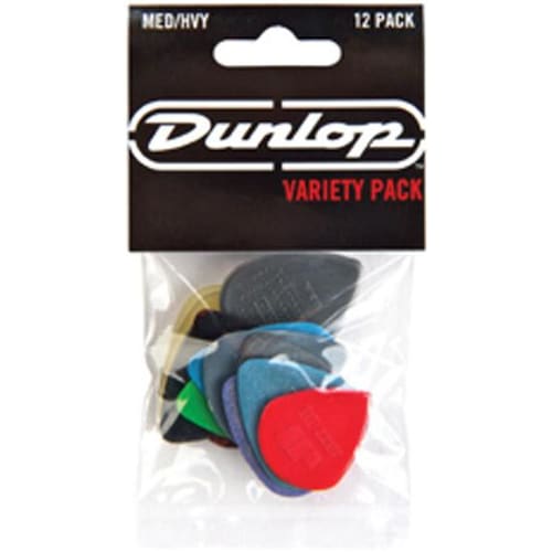 Dunlop Variety Pack Medium / Heavy (12 x, 1 mm), Plektrum, Mehrfarbig