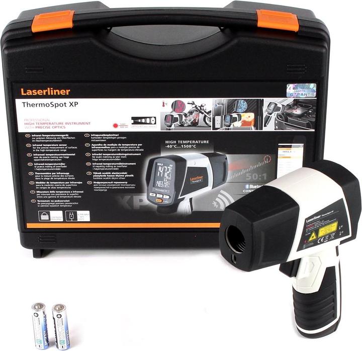 Produktbild Laserliner Infrarot-Thermometer ThermoSpot XP (-40°-1500°C50:1, K-type, USB, BLE)