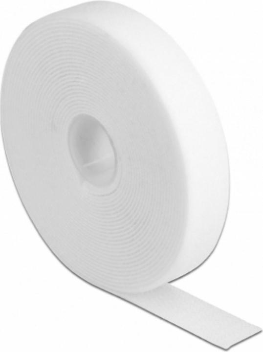 Delock Klettband auf Rolle L 5 m x B 20 mm weiss (20 mm)