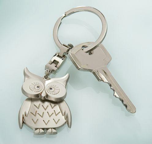 Actual product image Gilde Metal Keychain Owl