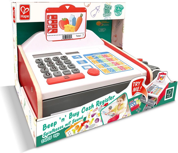 Actual product image Hape Beep 'n' Buy Cash Register