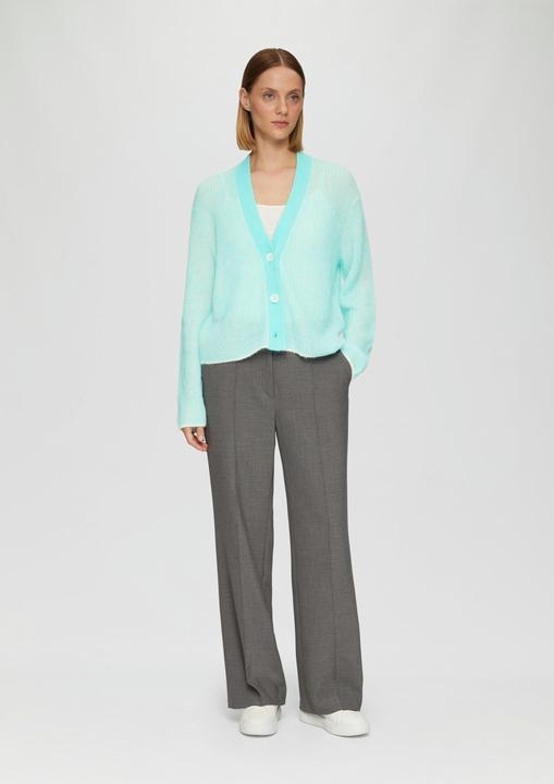 Immagine prodotto S.Oliver Strickjacke Lockere Strickjacke aus Alpakamix mit Rippstruktur (48)
