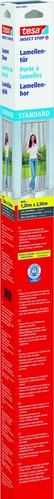 Produktbild tesa Insektenschutz STANDARD Lamellentür, Vorhang mit Klettverschluss, ohne Bohren (95 x 220 cm)