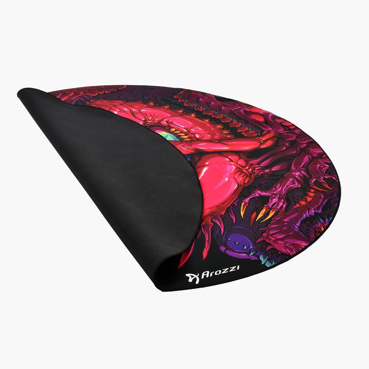Actual product image Arozzi Zona Floorpad Crawling Chaos / Bodenschutzmatte / rund 121 cm Durchmesser / Drachen-Design (121 x 121 cm)