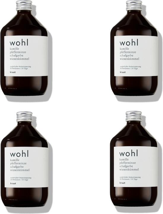 Produktbild Kruut Wohl - natürlicher Kräuterauszug (4 x 50 cl)