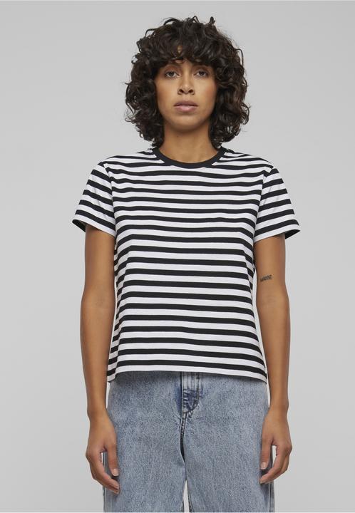 Produktbild Urban Classics Ladies Regular Striped Tee - 142653 (M)
