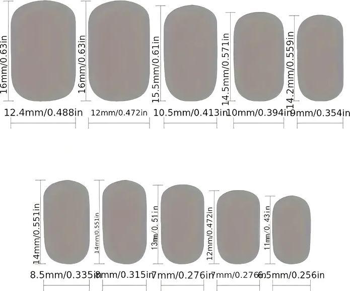 Actual product image Cbx Artificial nails 96 pieces with 3D embossing (Artificial nails)