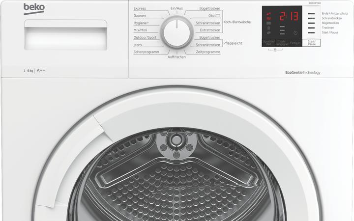 Produktbild Beko MDA Wrmepumpentrockner 54 cm tief DS843F3G0 (8 kg, Rechts)