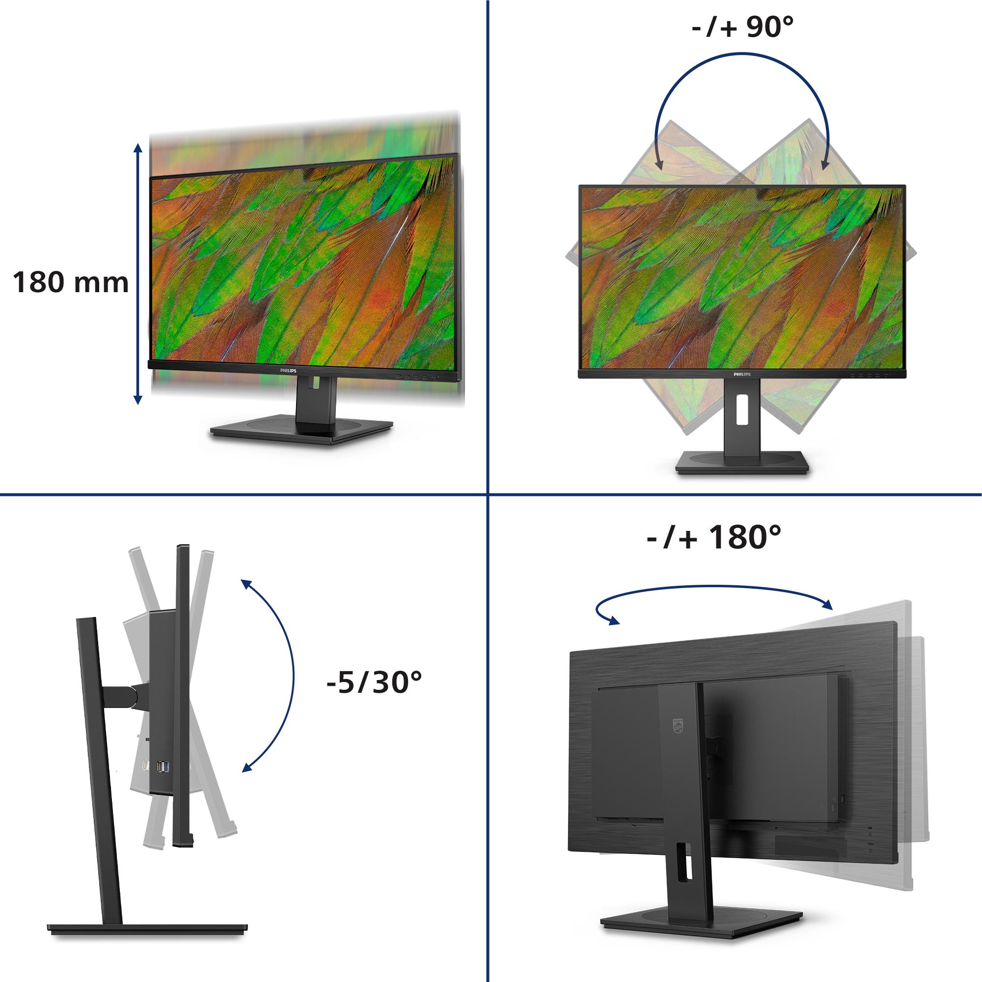Philips MMD 32B1N3800/00 VA Monitor,,, Speakers, höhenverstellbar, 2x HDMI, DisplayPort (3840 x 2160