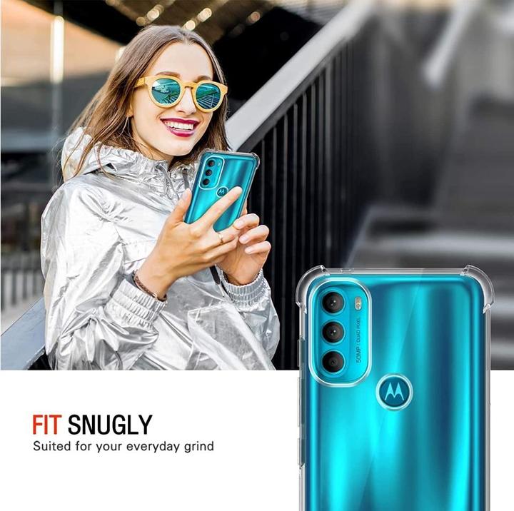 Actual product image Screenguard Motorola Moto G71 5G Case Crystal Soft Airbag Bumper (Motorola Moto G71 5G)