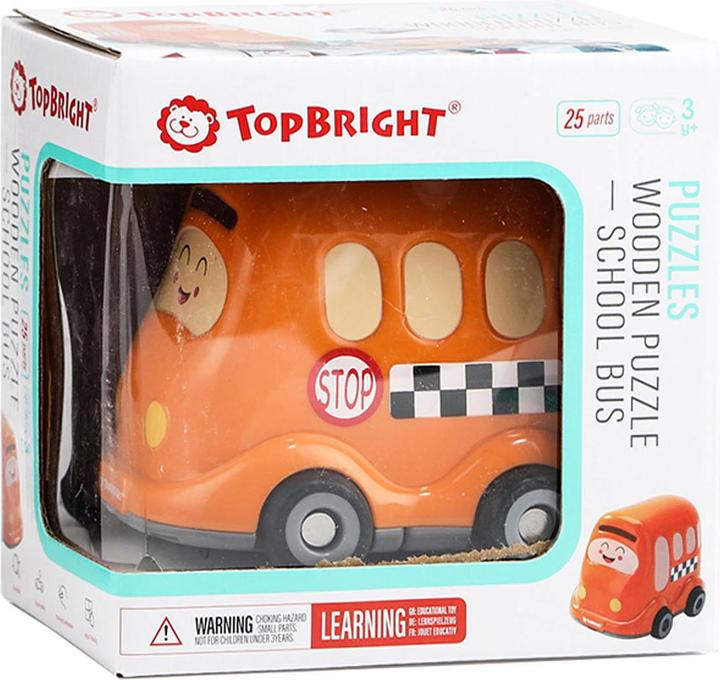 Immagine prodotto Topbright Toys La scuola di Houten Legpuzzel ha incontrato lo scuolabus, 24. (24 pezzi)