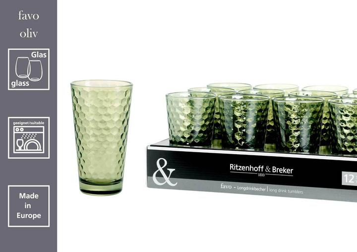Produktbild Ritzenhoff & Breker Favo Longdrinkgläser (0.40 l, 6 x)