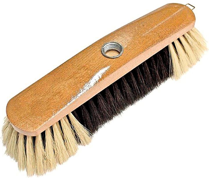 Actual product image Peggy Perfect Zimmerbesen Buche nussbraun gebeizt Haarmischung 28cm (1 pcs.)