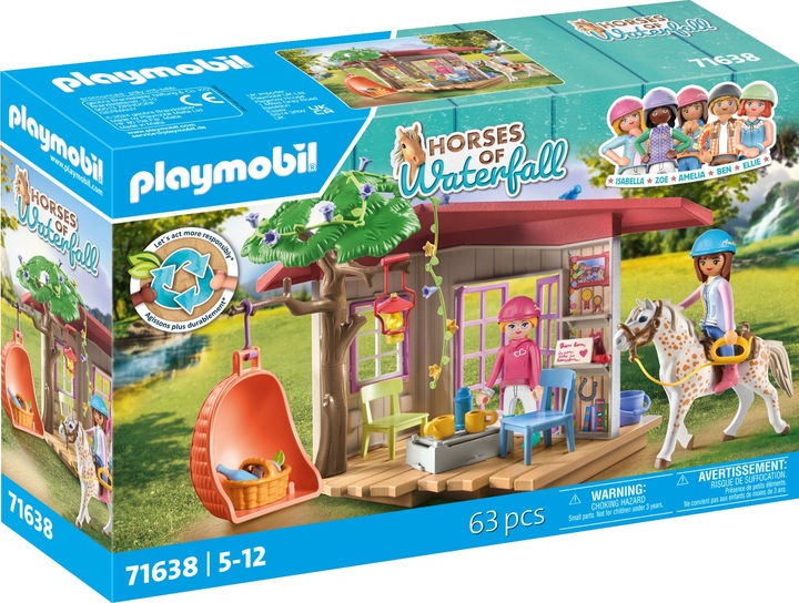 Immagine prodotto Playmobil 71638 Playm. Clubhouse segreta per gli appassionati di cavalli (71638, Cavalli Playmobil della cascata)