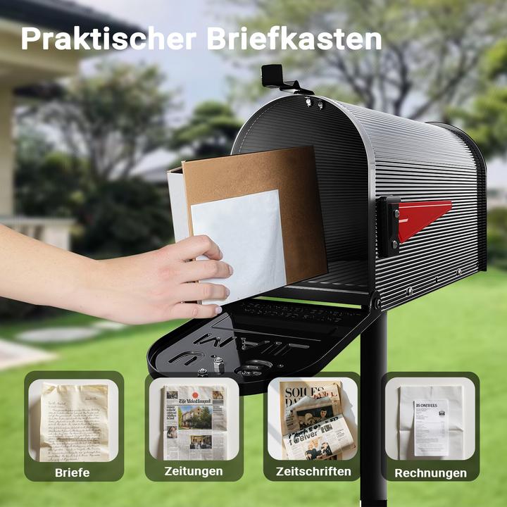 Actual product image Wiltec US Mailbox American Design Letterbox Postbox Letter Mail Post Box