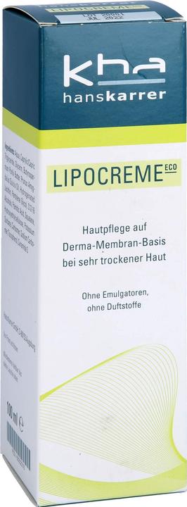 Image du produit Hans Karrer Lipocreme ECO, 100 ml CRE (Crème pour le corps, 100 ml)