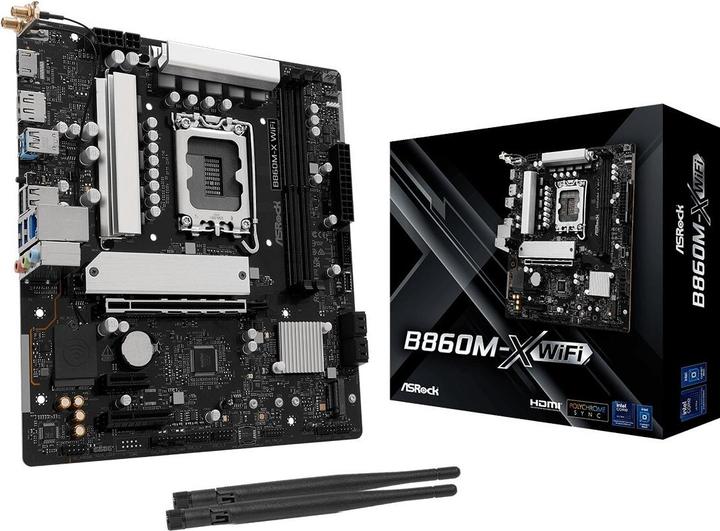 Actual product image AsRock MB Intel 1851 B860M-X WiFi (Socket S1, Intel B860, mATX)