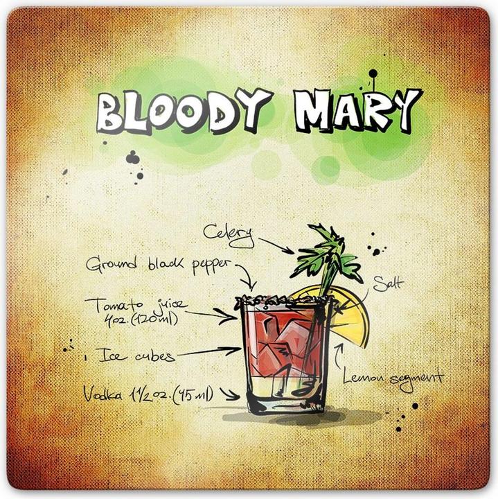 Image du produit Trenddeko Bloody Mary - recette (20 x 20 cm)