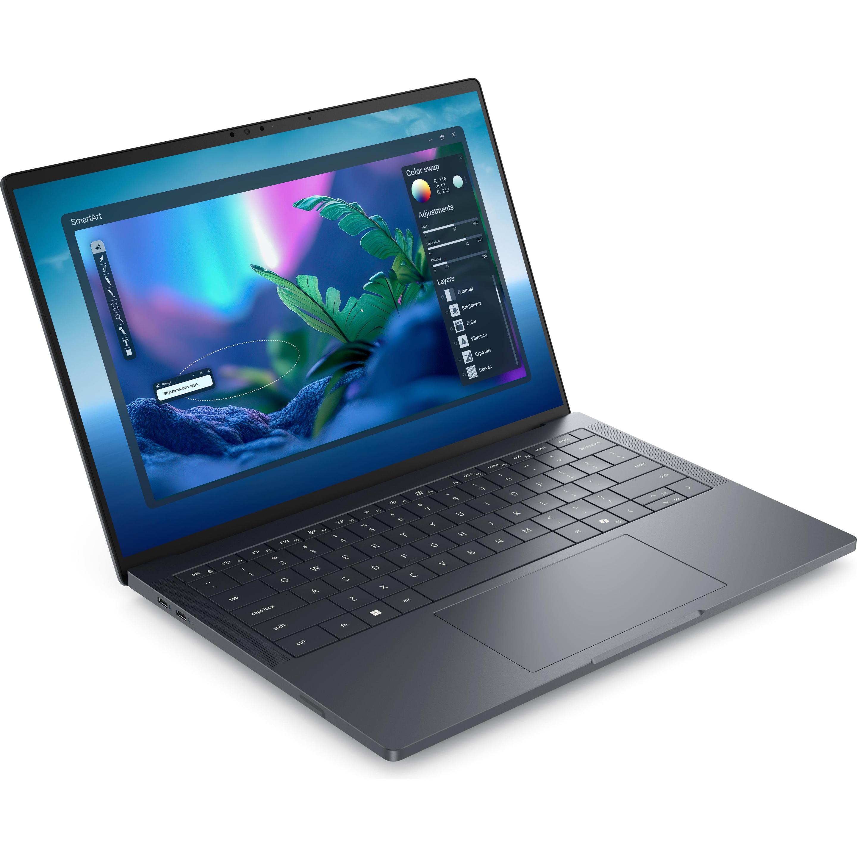 Dell PRO MAX PREMIUM 14 MA14250 (14", 32 GB, 125 GB, DE), Notebook, Grau