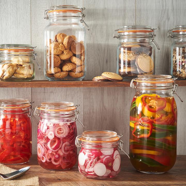 Produktbild Kilner Quadratisches Bügelverschluss Glas, 2 Liter (2 l)