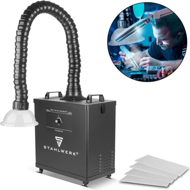 Stahlwerk fume extractor 300 watt extraction system fume absorber soldering fume extractor soldering welding