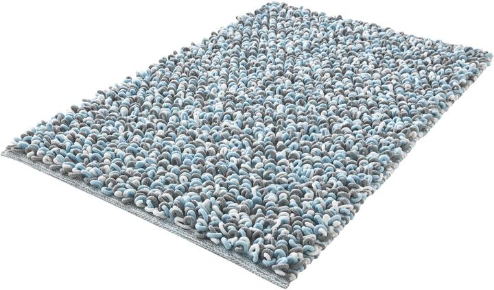 Kleine Wolke Badteppich Sling 70 x 120 cm, Blau/Weiss