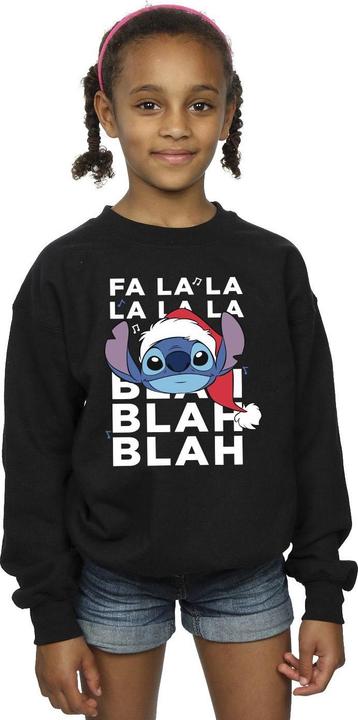 Produktbild Disney Lilo And Stitch Christmas Blah Blah Blah Sweatshirt Mädchen (128)