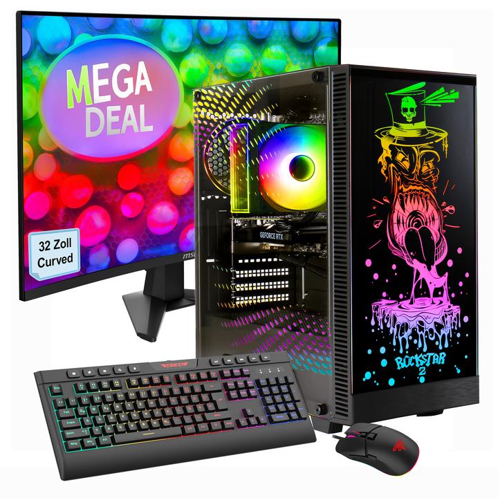 GameMax MegaDeal Rockstar SET2637 (1000 GB, 32 GB, AMD Ryzen 5 7500F, GeForce RTX 5060)