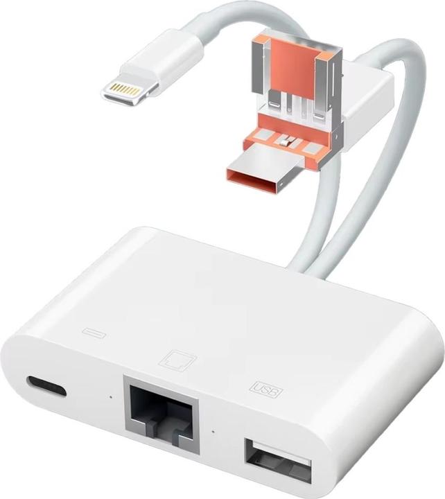 PowerGuard DualHeadConnect USB-C/USB-A Lightning USB Ethernet & Charge-In (USB-A, USB-C, Lightning)