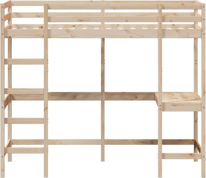Actual product image VidaXL Loft bed with desk (90 x 190 cm)