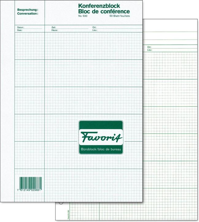 Image du produit Favorit Bloc de conférence (50x)