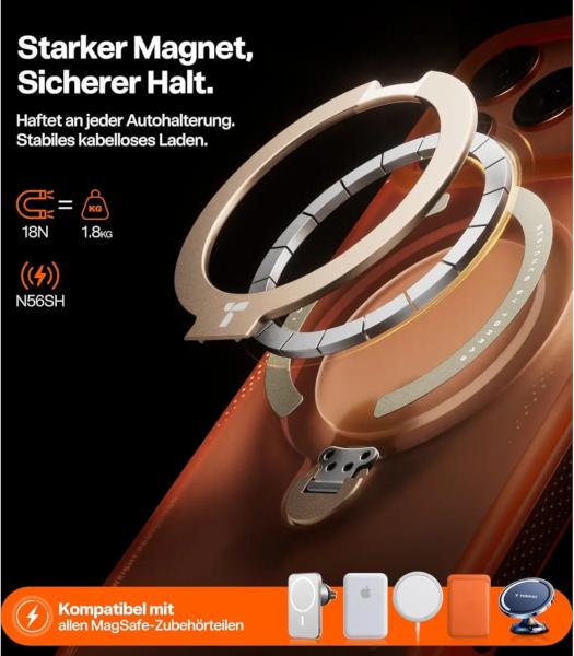 Actual product image Torras Ostand Q3 Air (Apple iPhone 17 Pro)