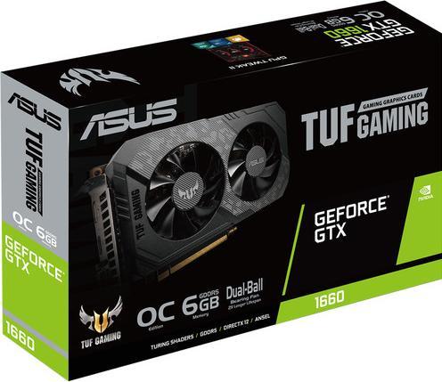 Actual product image ASUS GeForce TUF GTX 1660 O6G GAMING (6 GB)