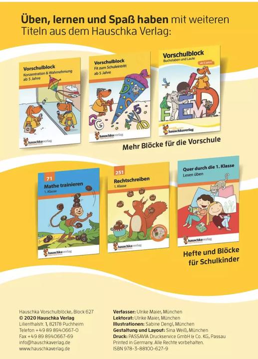 Produktbild Vorschulblock - Zahlen und Mengen (Deutsch, Sabine Dengl, 2018)