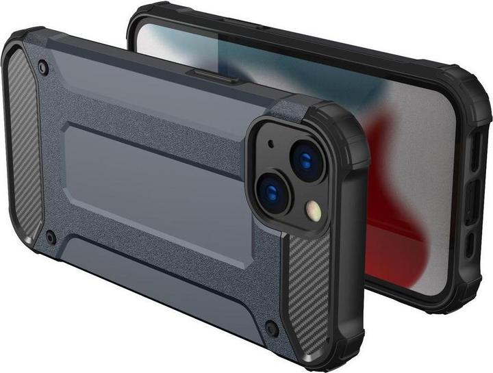 Actual product image Hurtel Hybrid Armor case iPhone 14 Plus armoured hybrid case black (Apple iPhone 14 Plus)