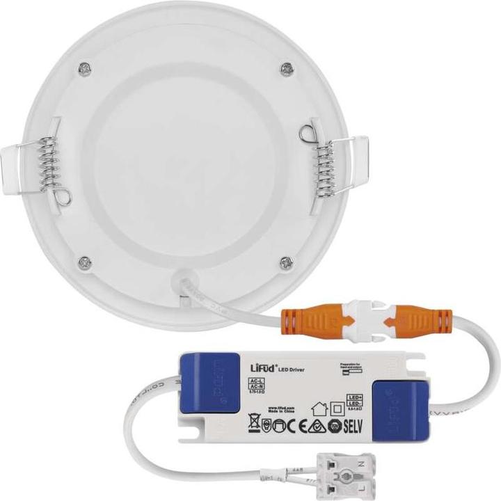 Produktbild Emos LED-Einbauleuchte NEXXO, rund, weiss, 7W, neutralweiss (480 lm)