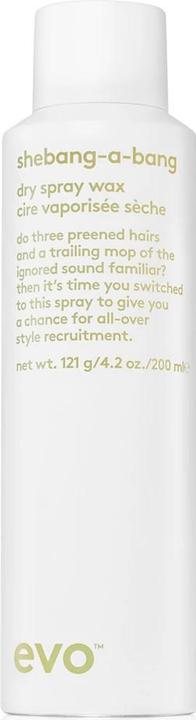 Evo Shebang-A-Bang Dry Spray Wax - Provides Texture, Flexible Hold and Matte Finish (200 ml)