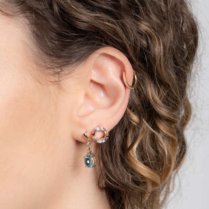 Immagine prodotto Bijouteria Gioielli per l'orecchio d'oro (Oro 18K, Zirconia premium)