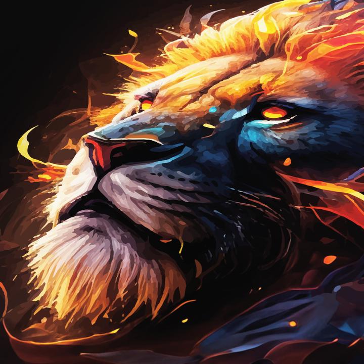 Actual product image Titanwolf Gaming mouse pad, 900 x 400mm XXL speed gaming mouse mat, mouse pad extra large surface, Fire Lion (XXL)