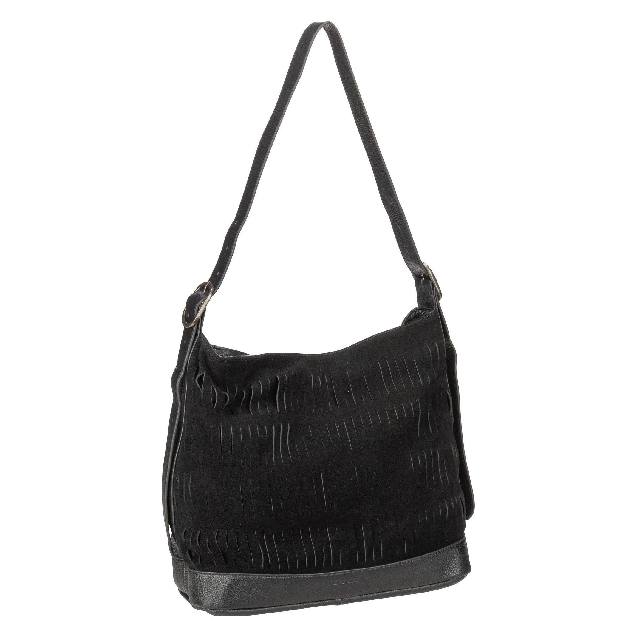 FredsBruder, Damen, Handtasche, Beuteltasche Rigla Hobo, Schwarz