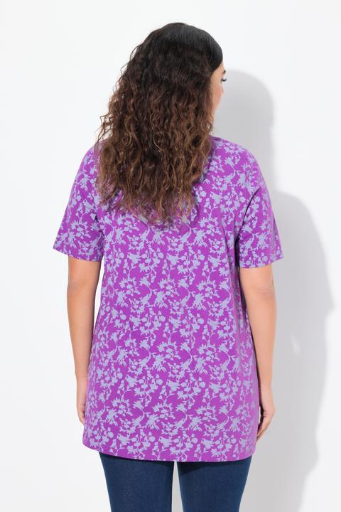 Produktbild Ulla Popken T-Shirt, Zierbänder, V-Ausschnitt, Halbarm (42, 44)